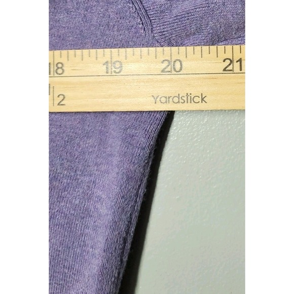 Polo Ralph Lauren Sweater Mens Med. Pima Cotton V-Neck Purple Preppy Solid Light - Picture 5 of 7